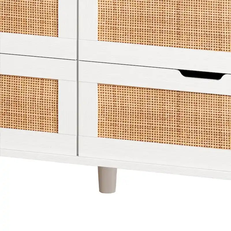 43.31L 6-Drawers Rattan Storage Cabinet