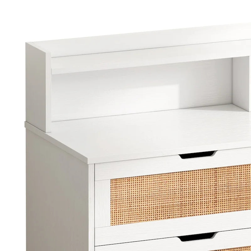 43.31L 6-Drawers Rattan Storage Cabinet