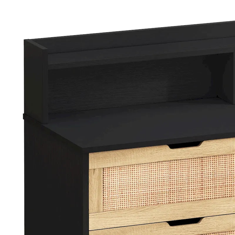 43.31L 6-Drawers Rattan Storage Cabinet