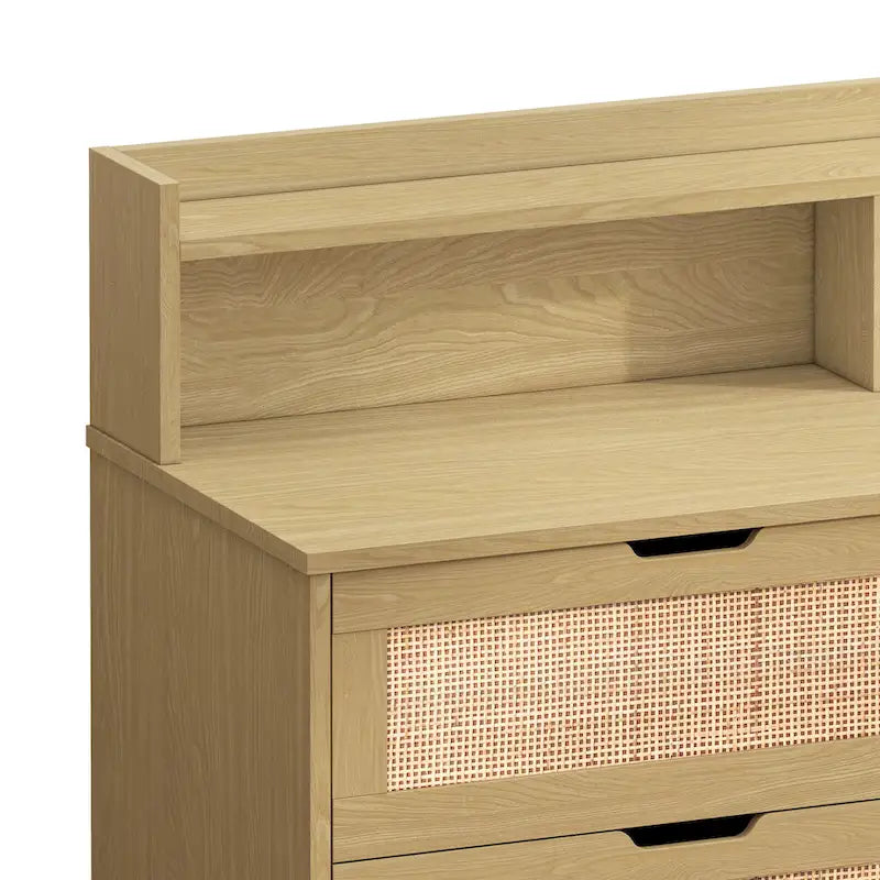 43.31L 6-Drawers Rattan Storage Cabinet