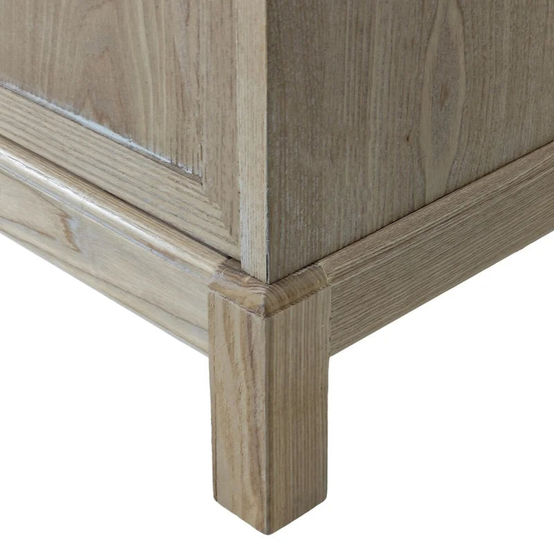 Modern 4-Door Cabinet Sideboard Buffets with Mirrored Decorative Doors