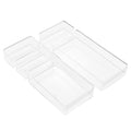 Clear Drawer Organizer Set for Office Storage