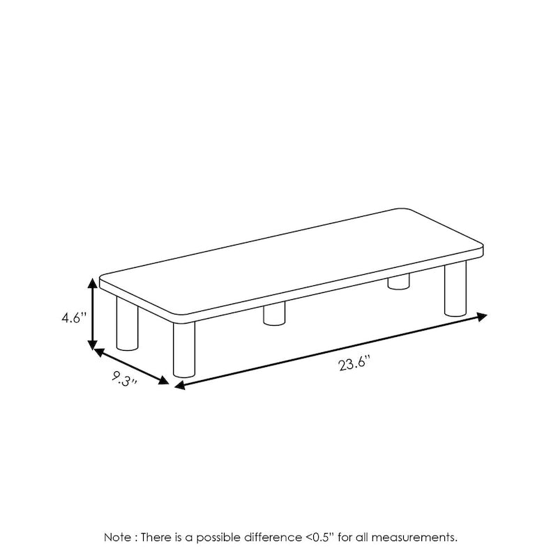 Monitor Riser Stand, White/White - N/A