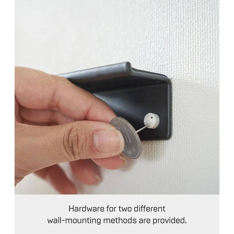 Wall-Mounted Phone Holder, Steel, Holds 2.2 lbs - L 1.26 x W 5.51 x H 1.3 inches
