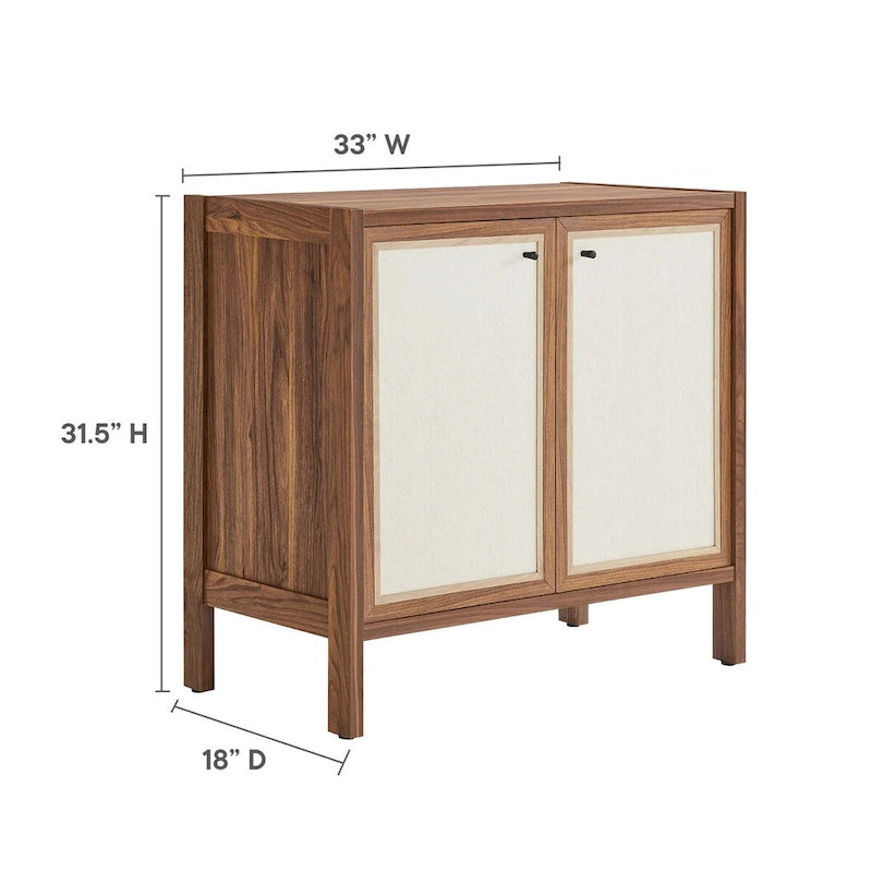 Capri 33 Wood Grain Storage Cabinet