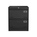 2 Drawer Metal Lateral File Cabinet with Lock