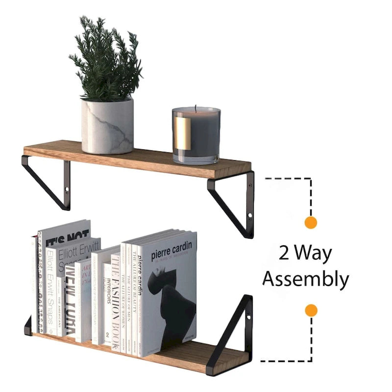 17inch Long, 4.5 Deep Wooden Shelves, Shelf for Kitchen