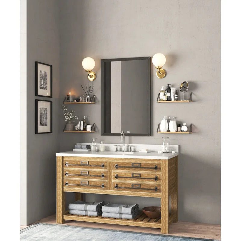 17inch Long, 4.5 Deep Wooden Shelves, Shelf for Kitchen