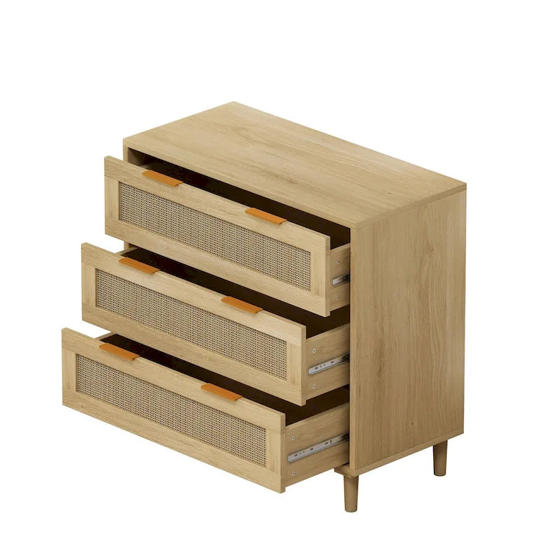 31.50L 3-Drawers Rattan Cabinet