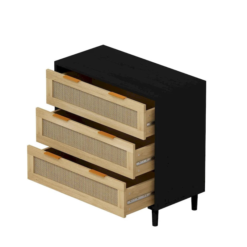 31.50L 3-Drawers Rattan Cabinet