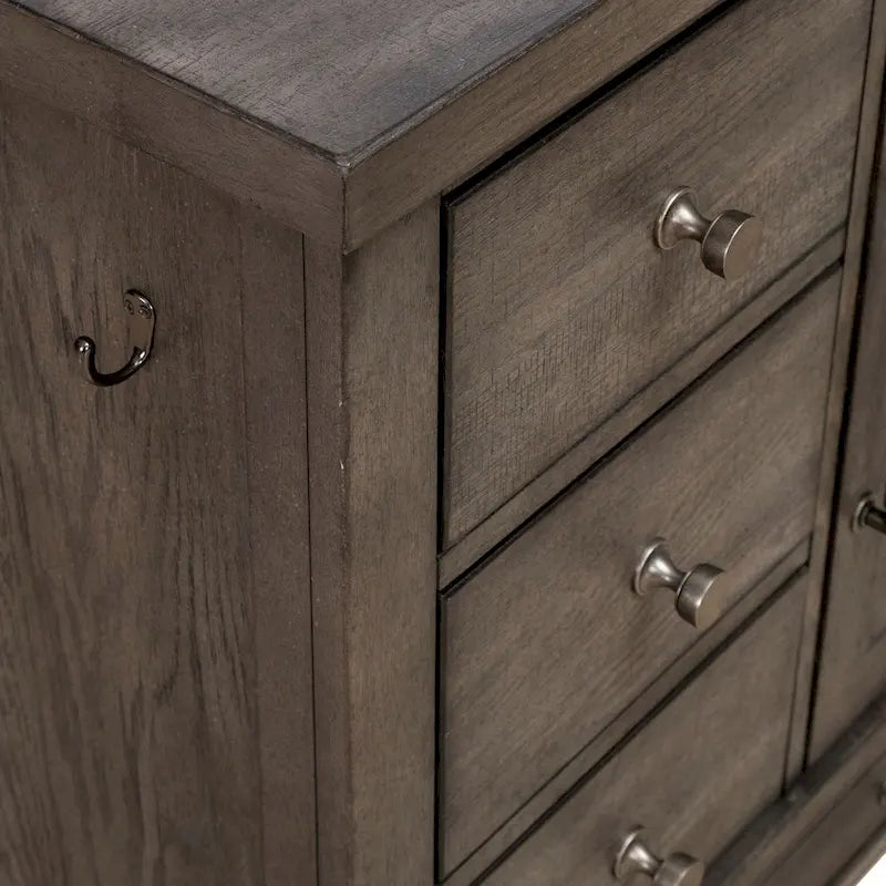 Modern Farmhouse Pet Feeder with Storage, Pull Out Drawers - 2 Finish Options