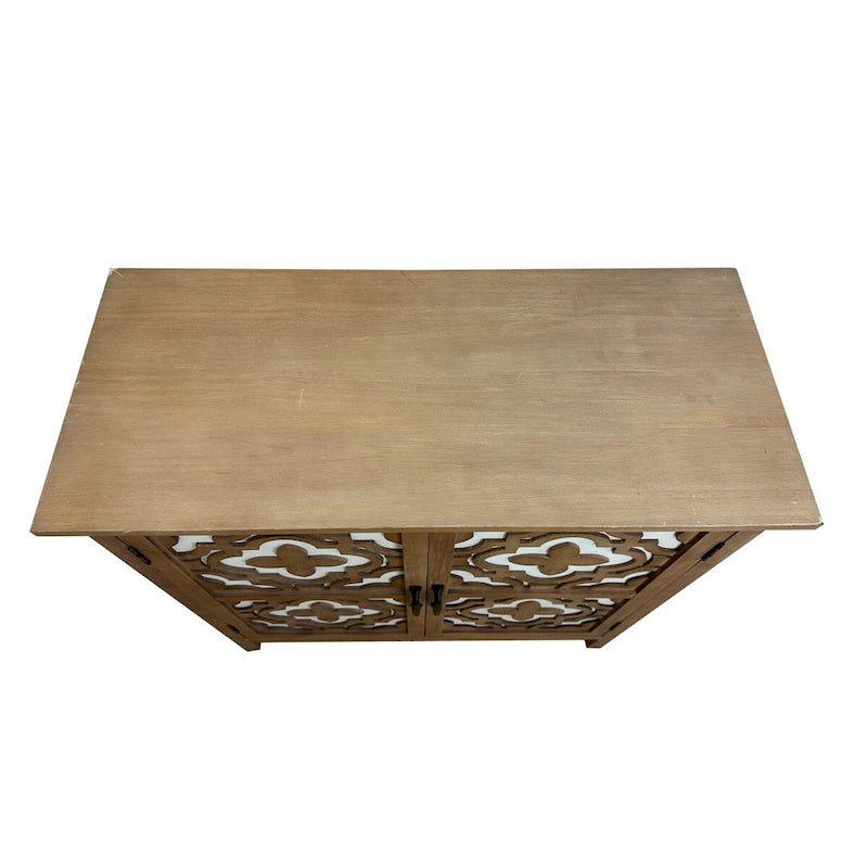 Hand-Carved 2-Doors Cabinet