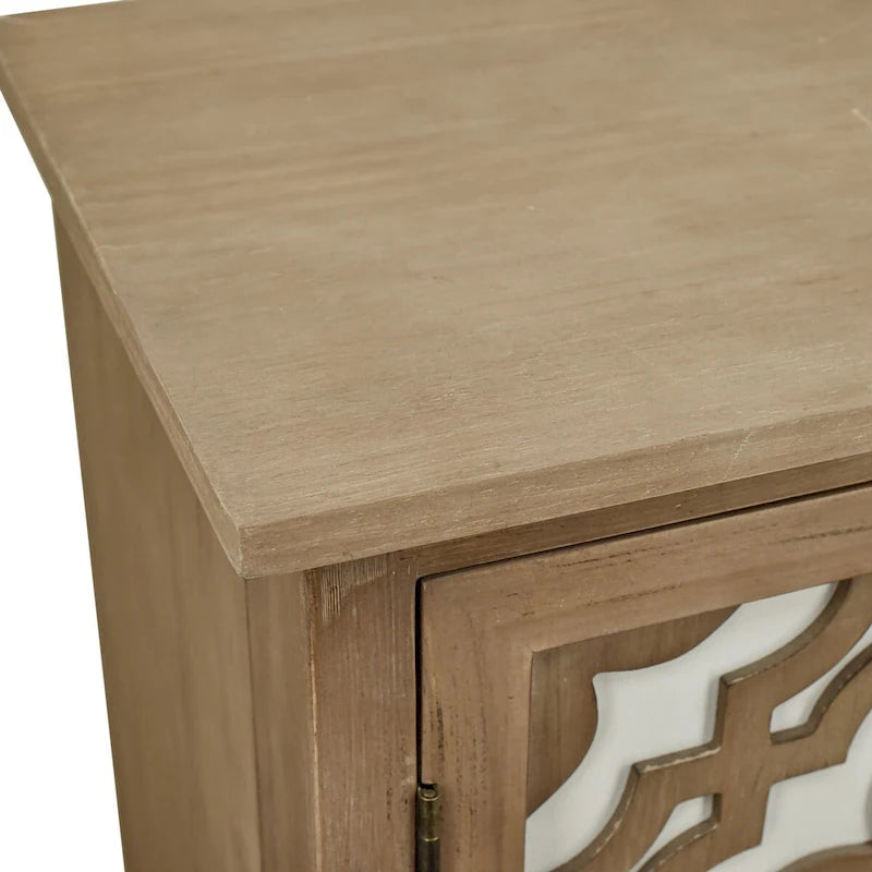 Hand-Carved 2-Doors Cabinet