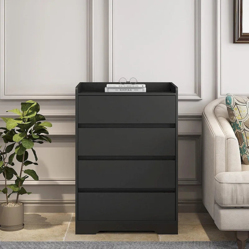 Modern Wooden Dresser Cabinet with Sturdy Frame
