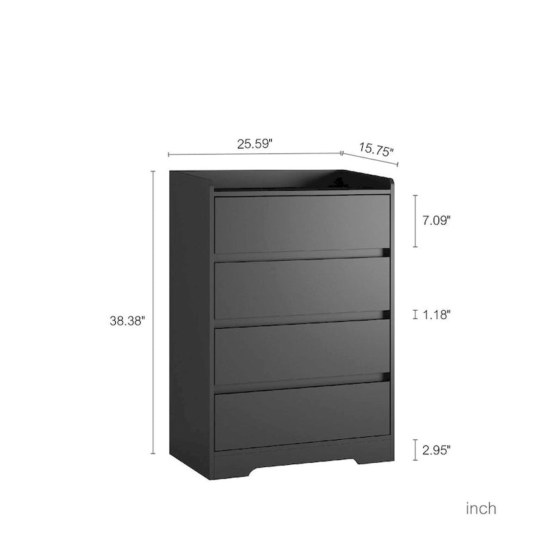 Modern Wooden Dresser Cabinet with Sturdy Frame