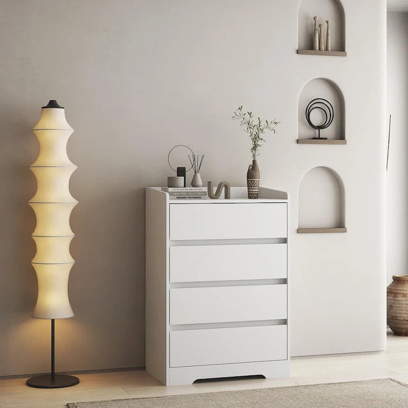 Modern Wooden Dresser Cabinet with Sturdy Frame
