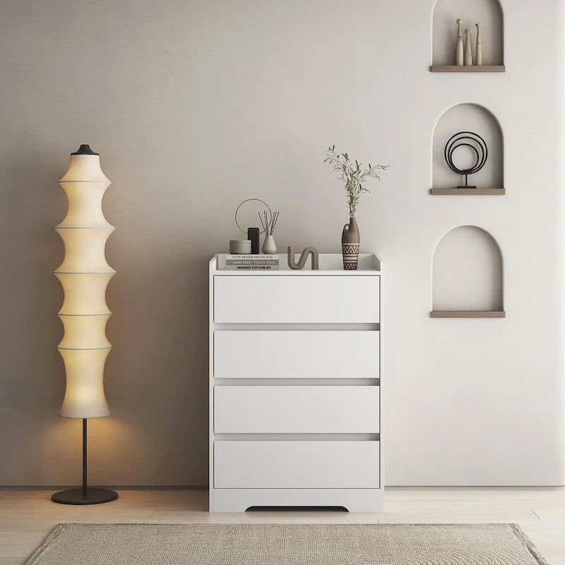 Modern Wooden Dresser Cabinet with Sturdy Frame