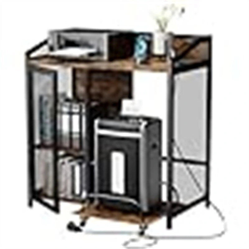Printer Stand with Charging Station - 18.9D x 20.86W x 27.36H