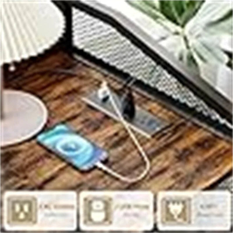 Printer Stand with Charging Station - 18.9D x 20.86W x 27.36H