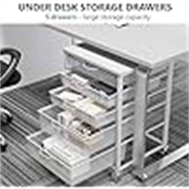 Printer Stand with Charging Station - 18.9D x 20.86W x 27.36H