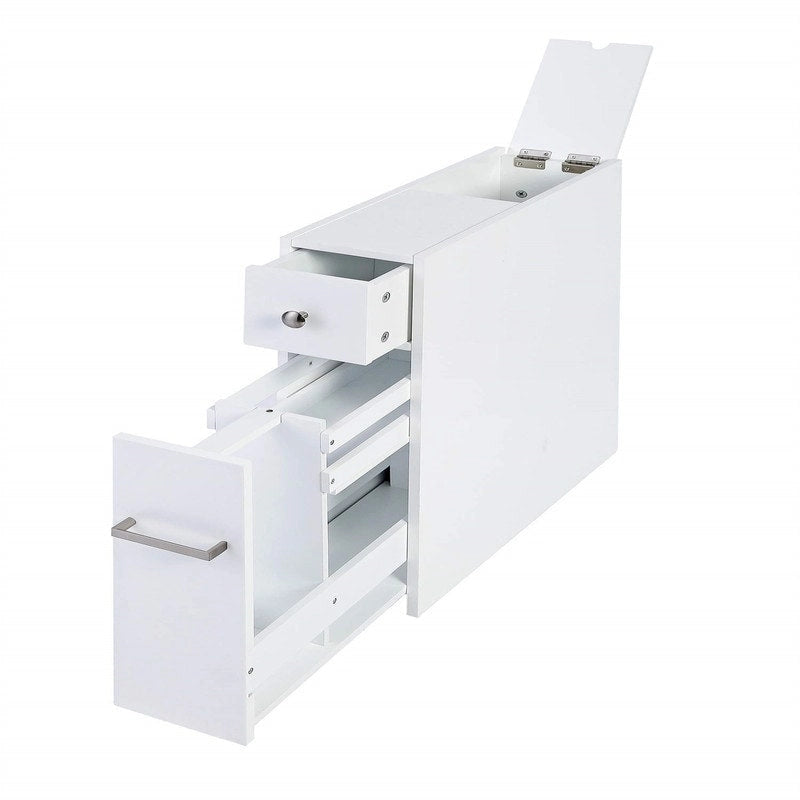 Home Slim Bathroom Storage Cabinet - 19.69D x 6.45W x 22.83H