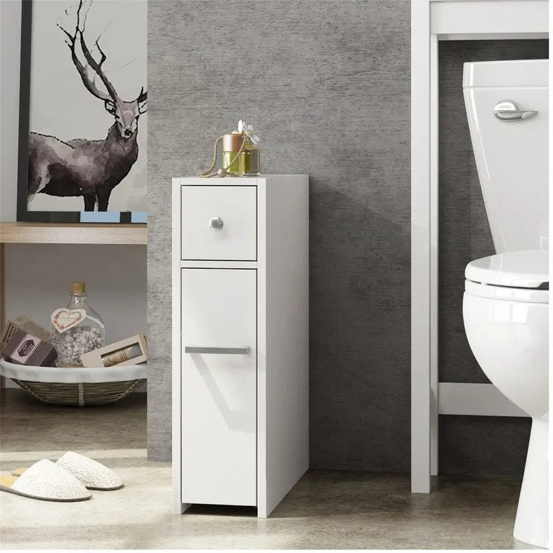 Home Slim Bathroom Storage Cabinet - 19.69D x 6.45W x 22.83H