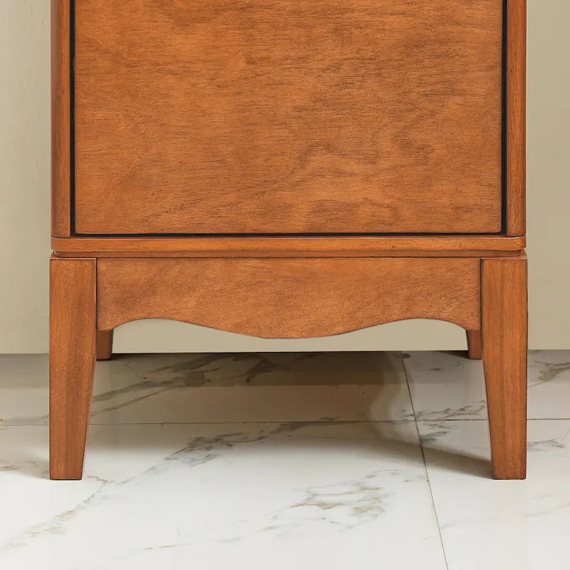 Modern Bathroom Floor Cabinet &Linen cabinet with Adjustable Shelves,Antique Brass(14.512.635.7)