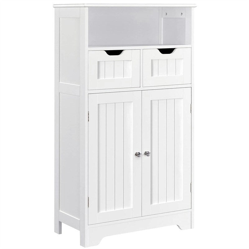 Bathroom Storage Cabinet with 2 Drawers - 12D x 24W x 41H