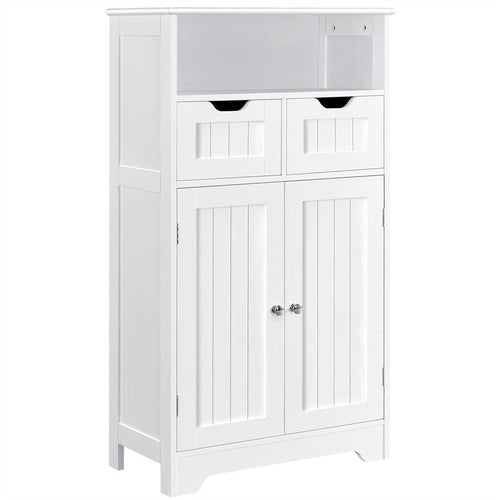 Bathroom Storage Cabinet with 2 Drawers - 12D x 24W x 41H